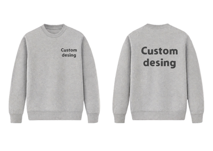Crewneck voor volwassenen met eigen ontwerp, geborduurd