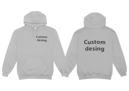 Hoodie voor volwassenen met eigen ontwerp, geborduurd